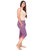 Be You Fashion Women Cotton Hosiery Purple color Two-Tone Capri