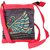 Indha Swan embroidery sling bag