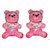 Atorakushon 2 Cute Heart Love Teddy Bear Soft Stuffed Toy Kid Children Infant love Birthday
