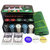 Asfit Poker Set 200 Chips In Denomination Of 10,20,50,100,500 With Tin Case  (Geen)