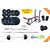 60 Kg Home Gym Package + 4 Rods + Gloves + Multi Purpose 6 IN 1 WEIGHT BENCH