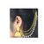 Golden Jhumka with Golden Pearl Ear Chain Earring
