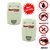 pack of 2 electronic supersonic insect and pest control machine 6 in 1