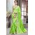 Sudarshan Silks Green Chiffon Self Design Saree With Blouse