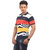 flatknit AMX Multicolor Polo Neck Half Sleeve T-shirt For Men
