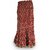 Ethnic Hand Block Print Red Cotton Long Skirt 217