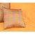 Home Kouture Polyester Silk Double Bed Cover (Green, Pink  Yellow)- 1 bed cover  2 cushion covers- Checks-Classic