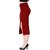 Remanika A-line Maroon Plain Women's Skirt