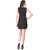 Remanika A Line Black Plain Women's Dress