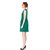 Remanika Shift Green Plain Women's Dress