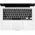 Allytech - BLACK Keyboard Cover Silicone Skin for MacBook Air 13