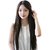 Girls Long Straight Synthetic Hair Cosplay Party Wig with Wig Cap (Black)