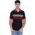 Edberry Men's  Black  Red Striped Polo Neck T-Shirt