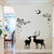 Oren Empower Creative Peace of mind wall stickers for bedroom (Finished Size on Wall - 110 cm  X 108 cm)