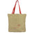 Vivinkaa Beige Heart Printed Tote Bag With Zip for Women