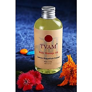 Tvam Natural Massage Oil- Lemon Grapefruit & Fennel (Option 2)