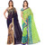 Anand Sarees Multicolor Georgette Printed Saree With Blouse ( COMBO_1115_2_1108_1 )