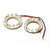 2 X Red Angel Eye 12 LED, Directly fits on H4 Bulb, Bright Light for Cars Bikes