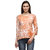 Tunic Nation Women's Orange 100 cotton Knitted Top