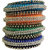 Kuhuk Multi Color Silk Thread Plastic Bangle Set PIY0208