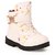 N Five Flat Zip Closure White Casual Shoes For Girls
