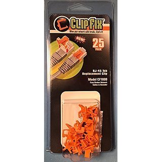 ClipFix RJ45 Connector Repair Clips 25 Pack