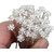 WINOMO 10pcs Bridal Flower Pearl Rhinestone Hairpins Hair Clips (White + Silver )
