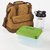 Fit & Fresh Mens Douglas Lunch Bag Kit with Lunch on the Go and Jaxx Shaker Cup (Brown)