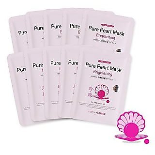 Mothermade Brightening Pure Pearl Facial Mask 10 Individually Packaged 