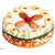 Ghasitarams Orange Dryfruit Mithai Cake