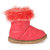 N Five PU Flat Zip Closure Pink Casual Shoes For Girls