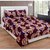 Home Diva Polycotton Multicolor 3D Printed Double  Bed Sheet With 2 Pillow Covers- (HDB018)