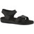 Dia One Diana BB Black Color Diabetic and Orthopedic Sandal For Women