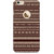 Zenith Brown Ribbon Premium Printed Mobile cover For Apple iPhone 6/6s with hole