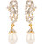 Rajwada Arts American Diamond Pearl Drop Earrings