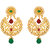 Rajwada Arts Gold Plated Multicolor Ethnic Chandbali Earring For Women