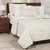 Lavish Home Solid Embossed 3 Piece Quilt Set - Full/Queen - Ivory