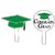 Creative Converting 24 Count Graduation Cap/Congrats Grad Cupcake Picks, Green