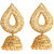 Rajwada Arts Gold colored Brass Designer Jhumki Dangle Earring  for women
