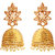 Rajwada Arts Gold colored Brass Designer Jhumki Dangle Earring  for women