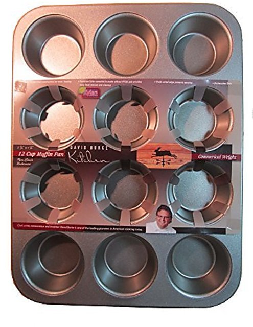 David Burke Kitchen Commerical Weight 12 Cup Muffin Pan BY David