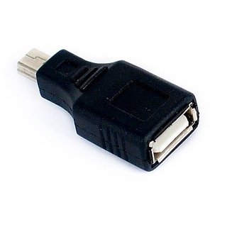 USB A Female to Mini USB B 5 Pin Male Adapter Converter