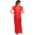 Be You Fashion Women Serena Satin Red Lace Night Gown