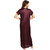 Be You Fashion Women Serena Satin Wine color Lace Night Gown