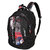 Justcraft Black And Red Water Resistant Backpack