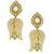 Anuradha Art White Colored Floral Design Earrings For Women