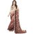 Meia Cream Georgette Printed Saree With Blouse