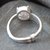 Beautiful 7.25 Ratti Cubic Zircon Adjustable 92.5 Sterling Silver Ring For Men  Women HR351