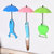 Omkar Umbrella Shape Wall Mount Key Holder Wall Hook Hanger Organizer 6 pcs set