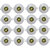 Bene LED 3w Glow Round Ceiling Light, Color of LED Blue (Pack of 16 Pcs)